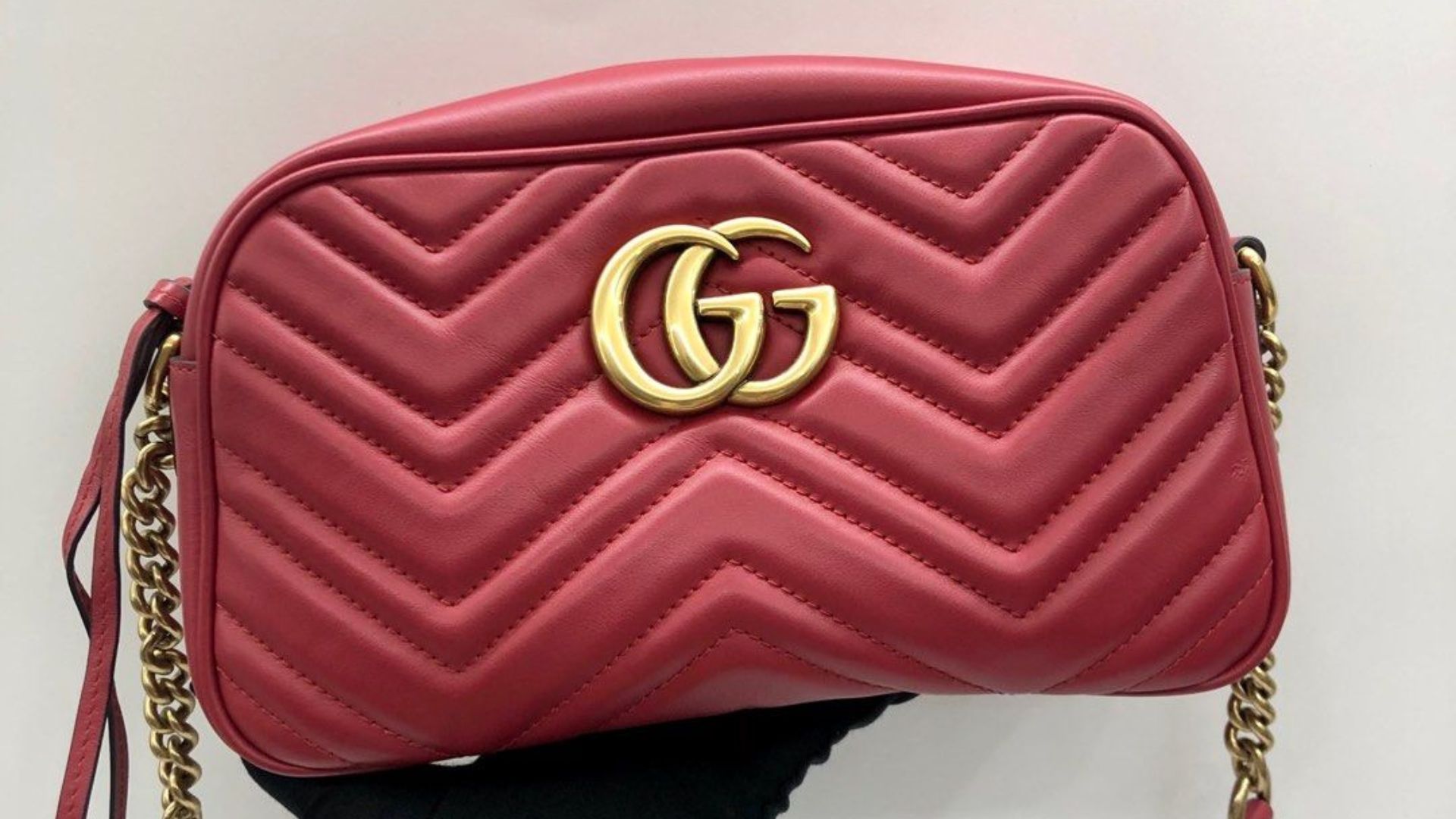 A bag with a Gucci label showing one of the Top 10 Italian Fashion Brands in 2024